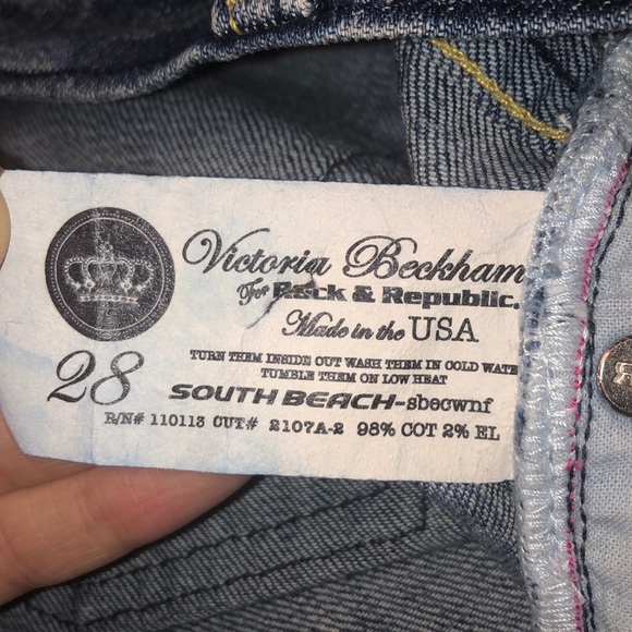 Victoria Beckham for Rock&Republic Capris Sz 28/6 - Picture 7 of 8